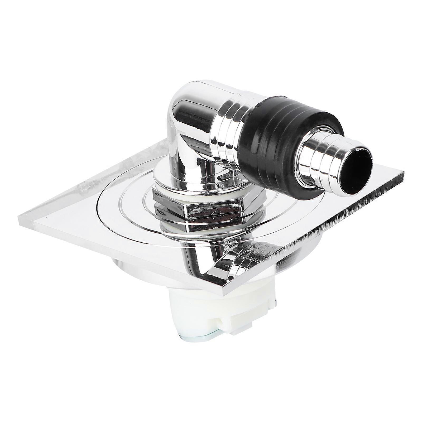 Wash Machine Floor Drain Joint Sink Strainer Cover Sealing 2Pcs Silver