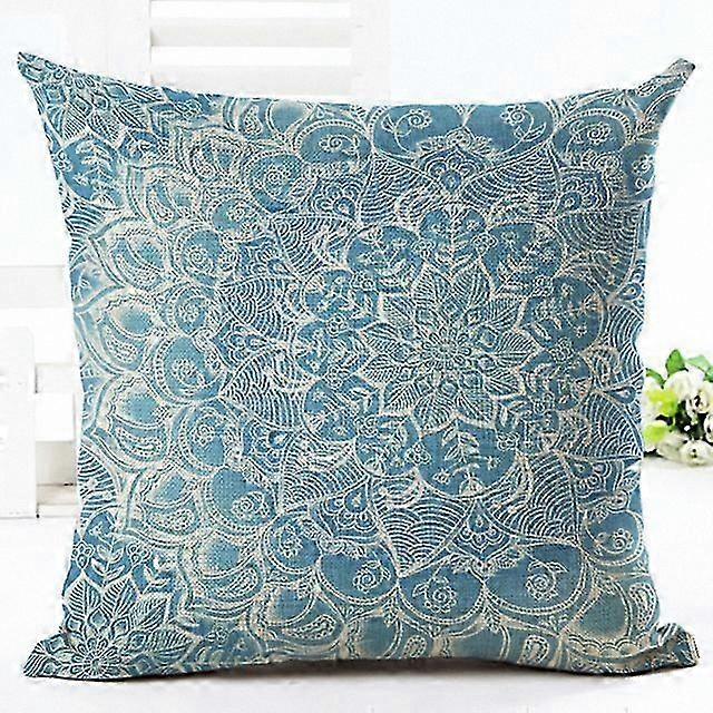 Geometric Cushion Cover for Home and Car Seat Decorative Pillow Case with Colorful Design