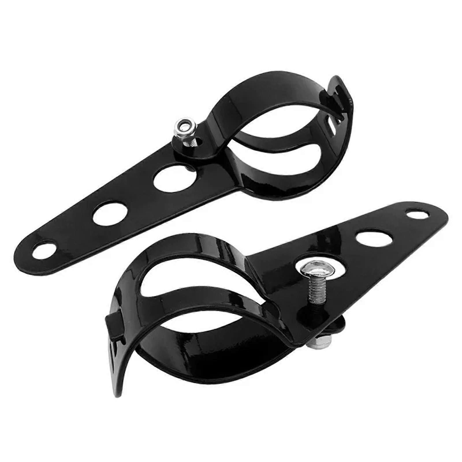 Fog Light Bracket Universal 2846mm Motorcycle Headlight Mount Brackets Black Size 2 Headlamp Adjust Turn Signal Holder