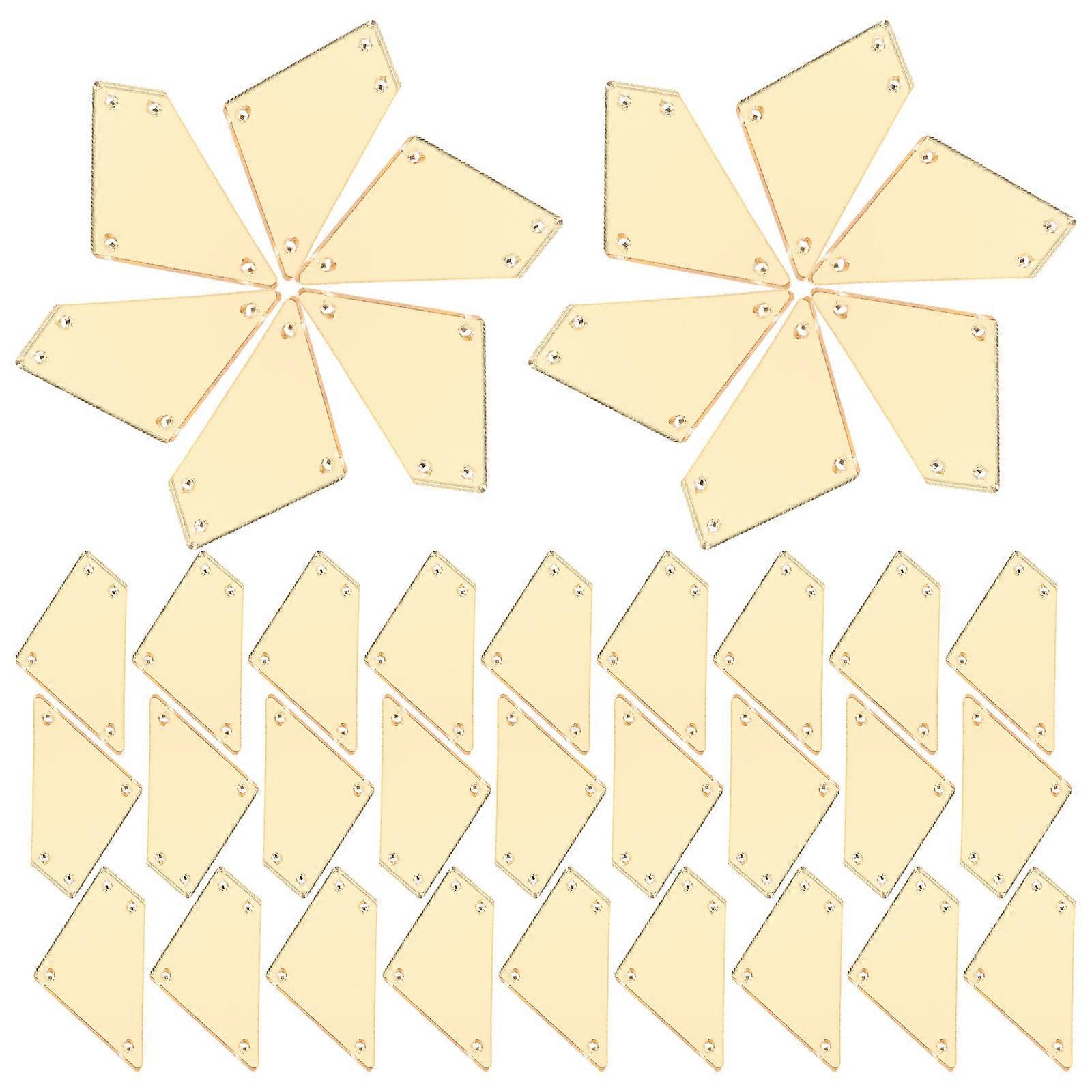 Mirror Pieces For Crafts 150 Pcs Acrylic Flat-Bottomed DIY Project Essentials Perfect For Craft Enthusiasts