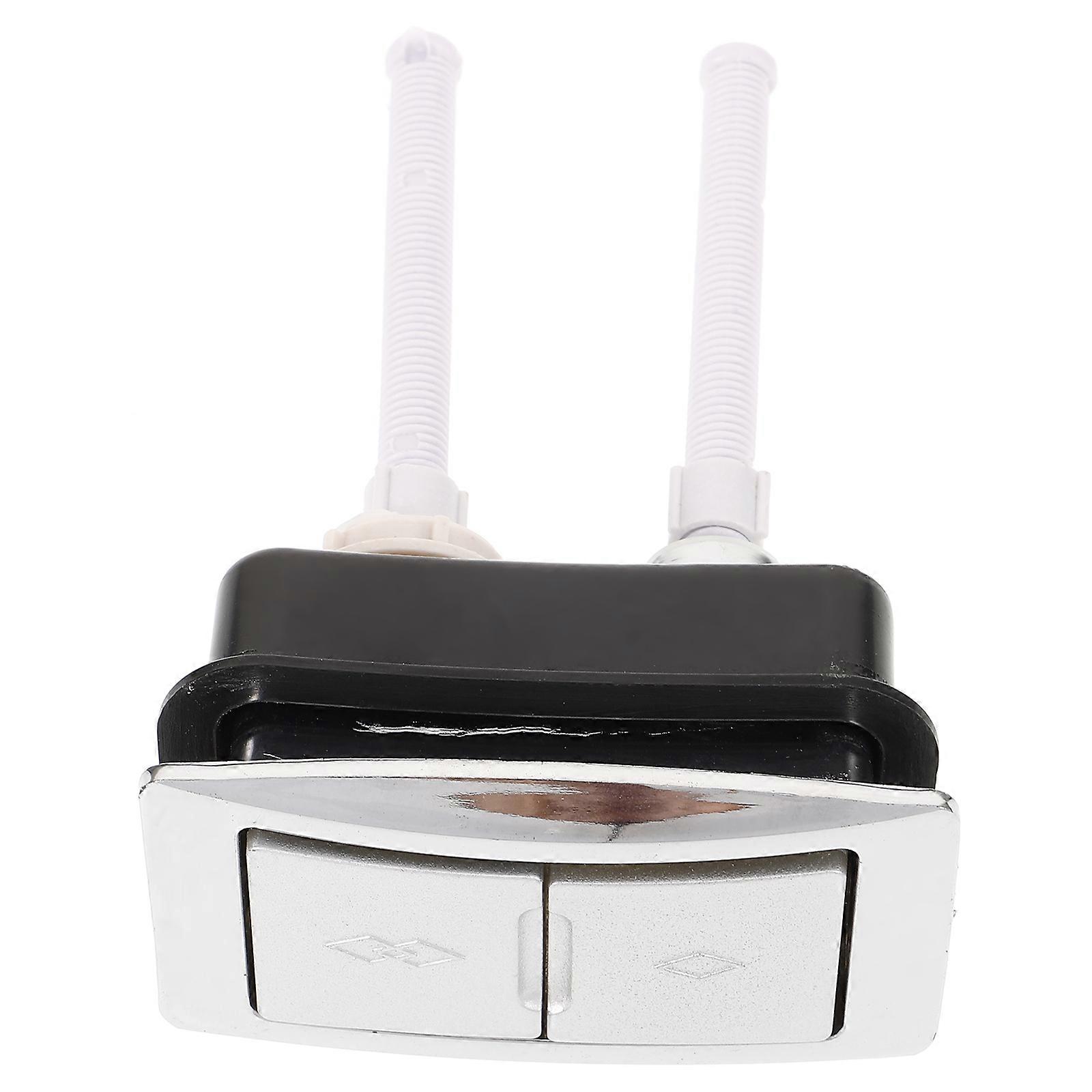 5Pcs Dual Toilet Flush Button Compatible with Home and Hotel Use Featuring Simple Operation and Water Saving Functionality in ABS Material