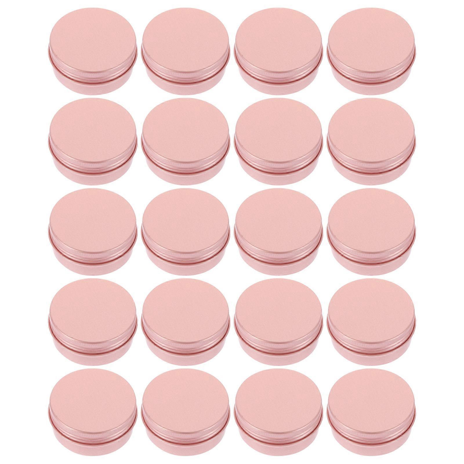 Small Boxes With Lids Metal Cosmetics Container Square Shape For Cosmetics 4.7x2.5cm Travel Convenience 20Pcs
