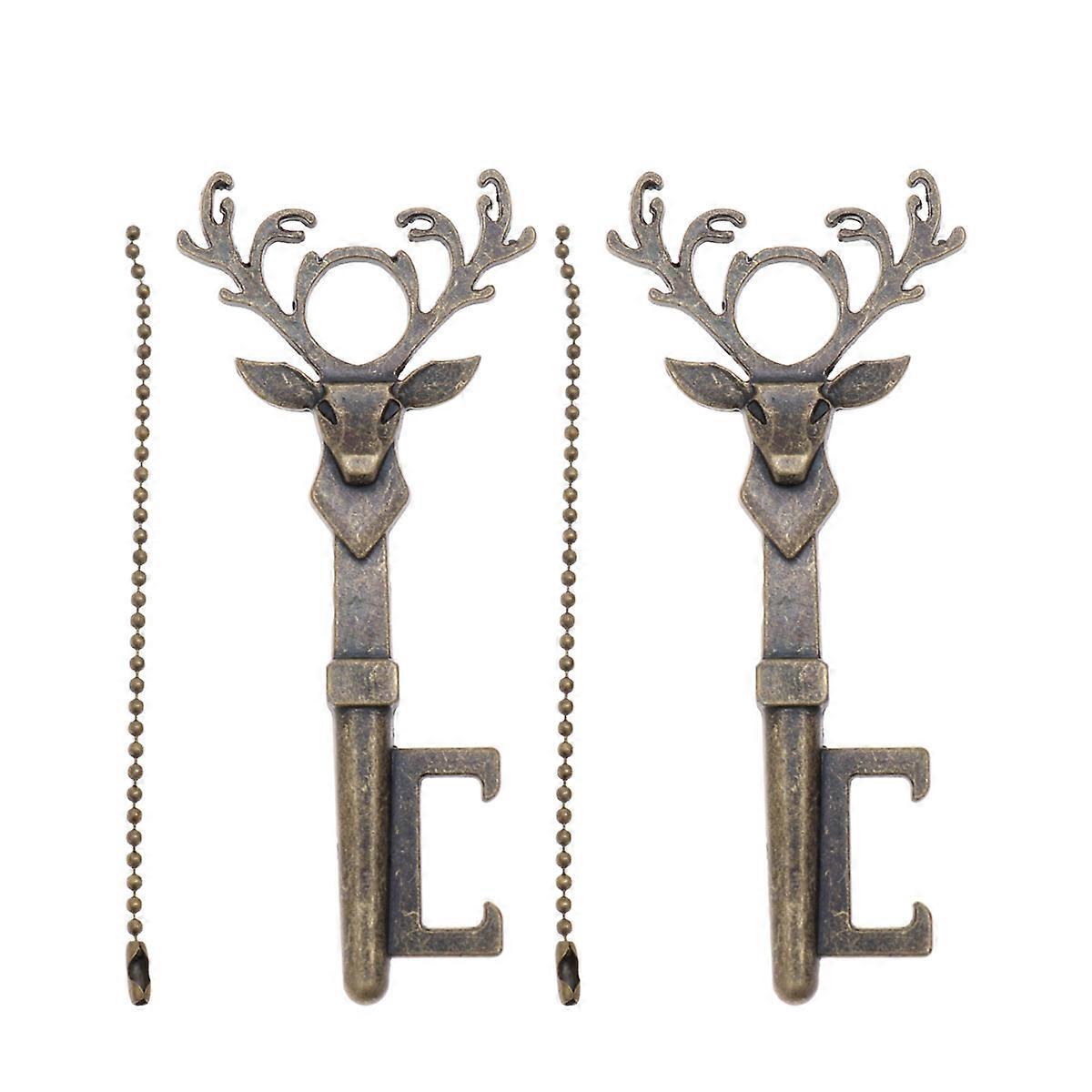 4Pcs Deer Head Bottle Opener for Removing Bottle Caps Creative Bronze Color