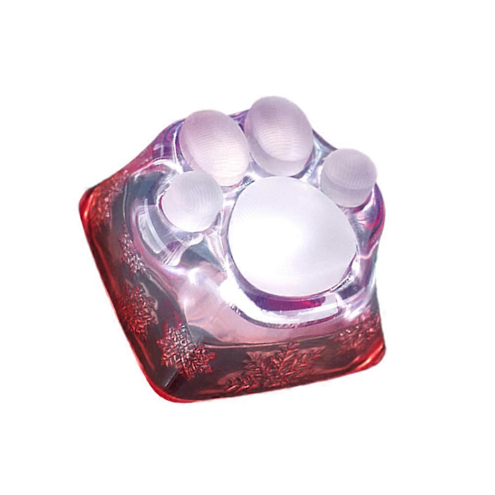 Cat Paw Keycap Resin Keyboard Keycap for 2Pcs Cartoon Cat Claw Decoration