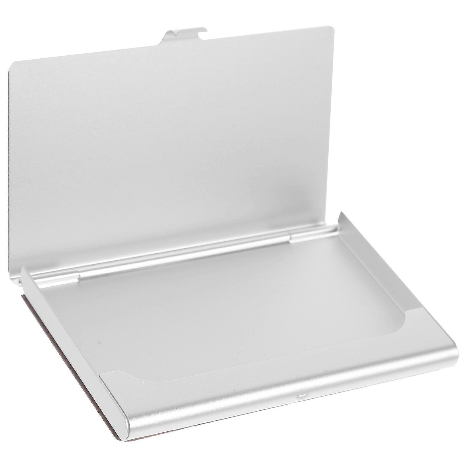 Multi-Function Card Box Rectangular Business Card Organizer For Business Meetings Simple Design 1Pack