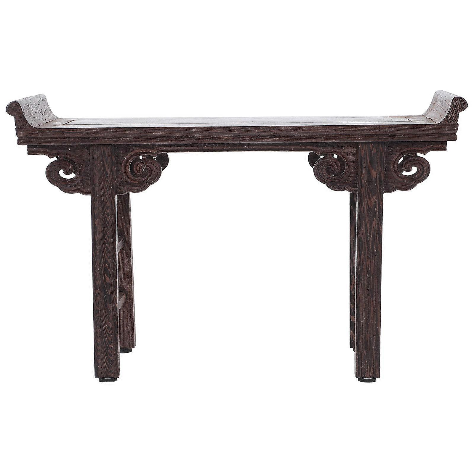 Bonsai Pedestal Coffee Wood Stand for Display with Stable Support