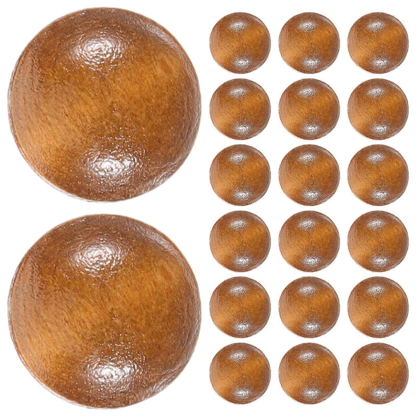 DIY Wooden Button Set 60 Pcs Round Buttons For Crafts And Clothing Accessories Style