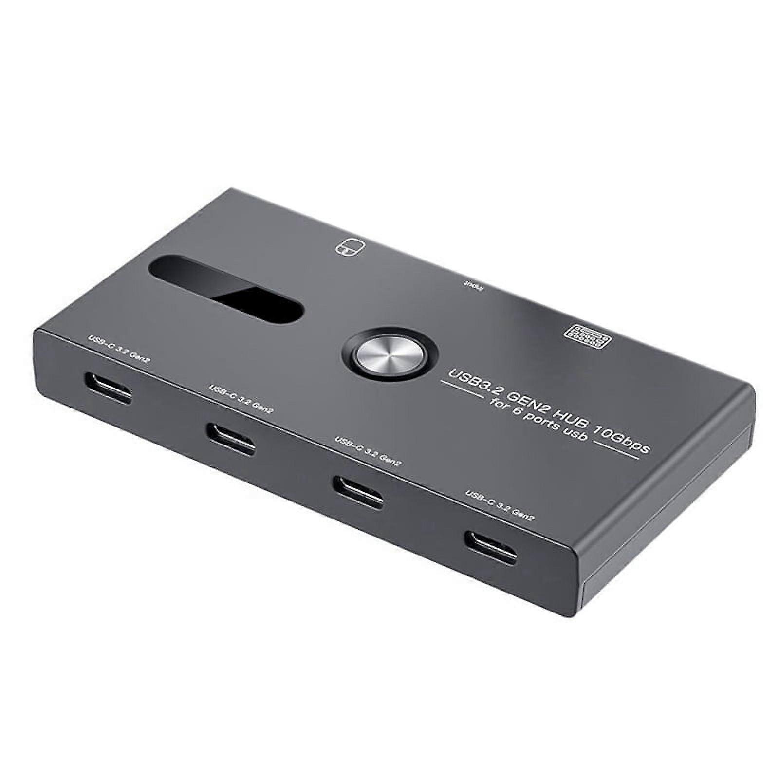10Gbps USB C Hub, 6 Ports Splitter, to Hub for PC, Laptop,HUB 3.2 Gen2 4-Port Splitter