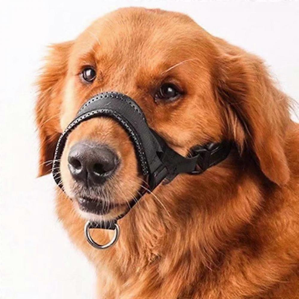 Prettyui Breathable Pets Muzzle for Small Medium Large Dogs Nylon Dog Muzzle Adjustable Loop Can Drink Water