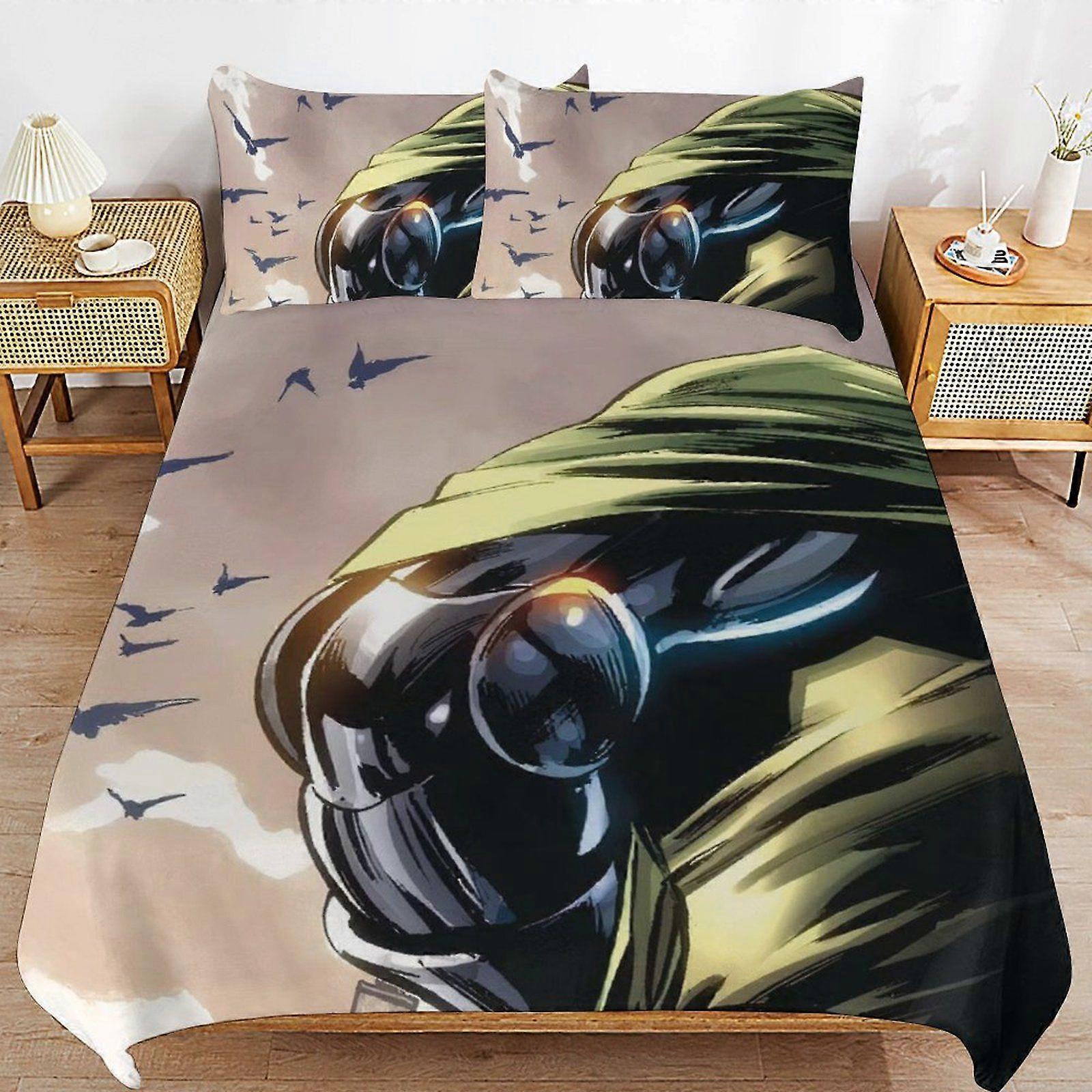 w543 Doomsday Powers Wrinkle Free Sleep Upgrade Soft Zipper Closure Premium Duvet Cover Sets with High Thread Count m543