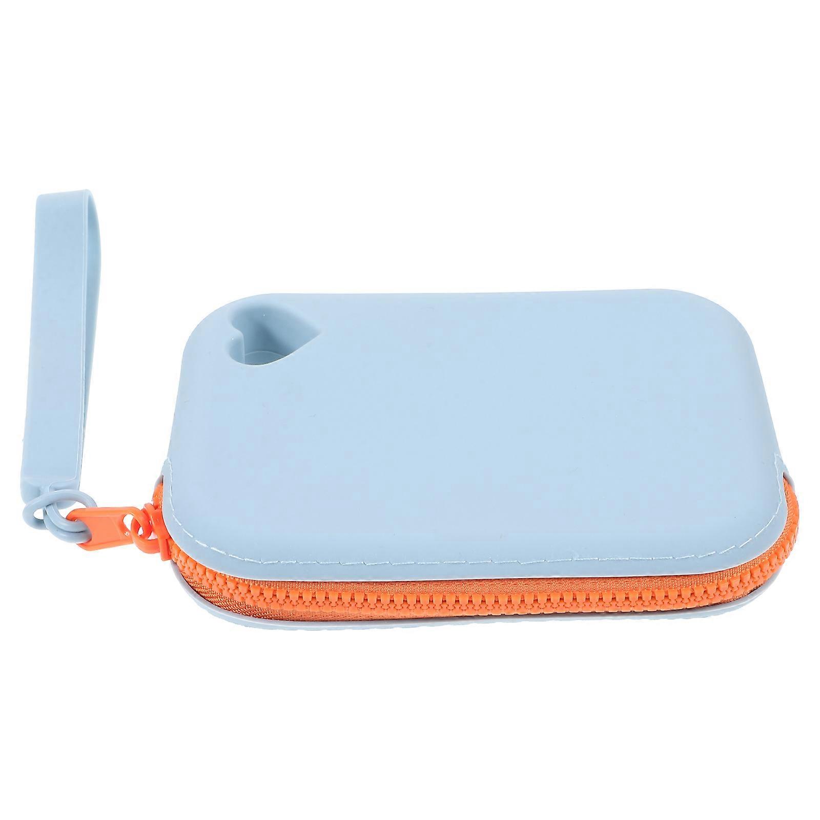 Silicone Electronic Accessory Bag Disk Drive Case for Storage 4Pcs