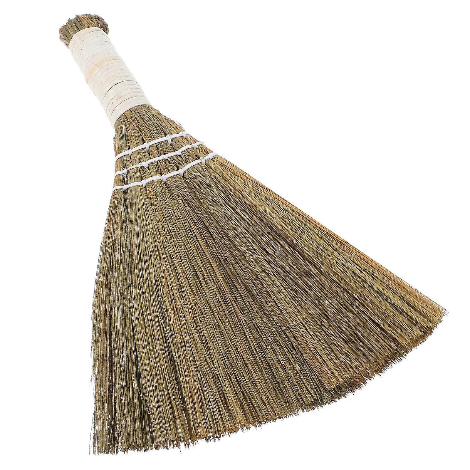 Miniature 3Pcs Whisk Broom For Living Room Cleaning Crafted From Miscanthus Ideal For Versatile Surface Use And Effective Dust Removal