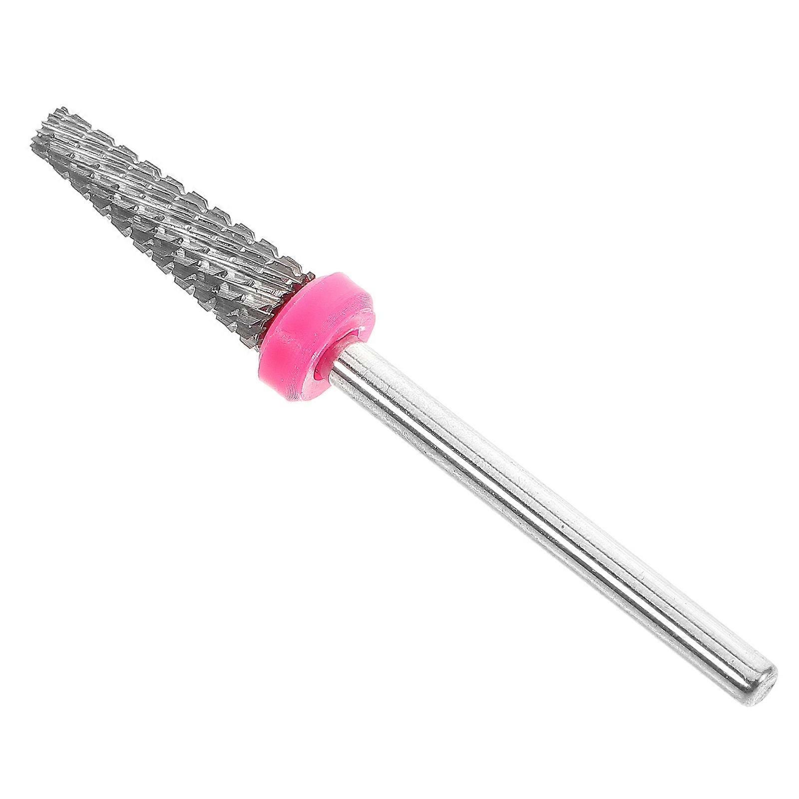 Nail Drill Bit Tungsten Carbide for Manicure Tool Home Use White Durable 1Pcs
