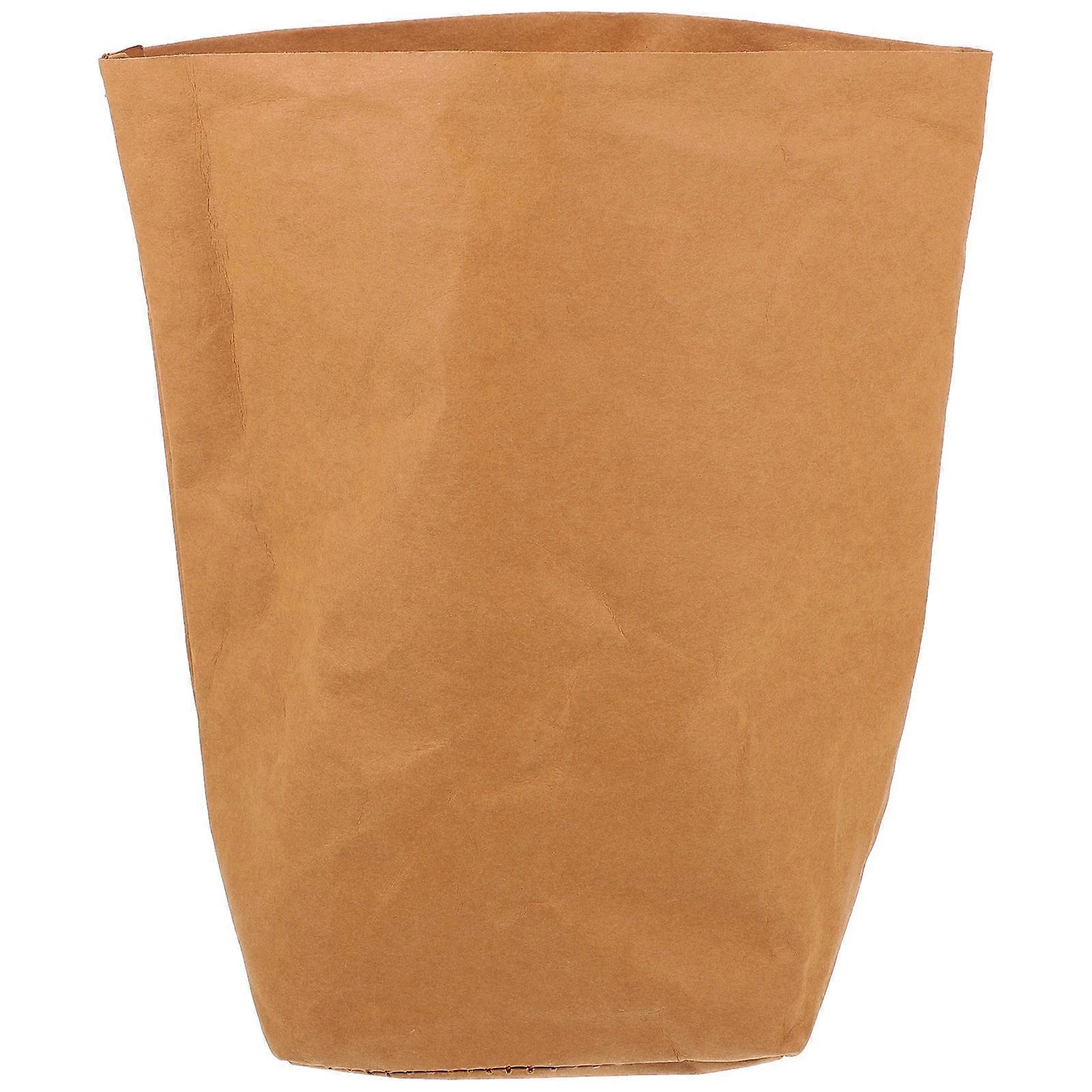 Washable Kraft Paper Bag Brown Versatile Usage for Storage Reusable Kraft Paper Bag