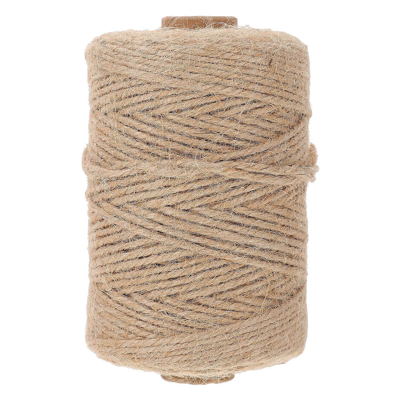 Home Rope Hemp Rope for DIY Craft Binding 7 Rolls Khaki Ribbon