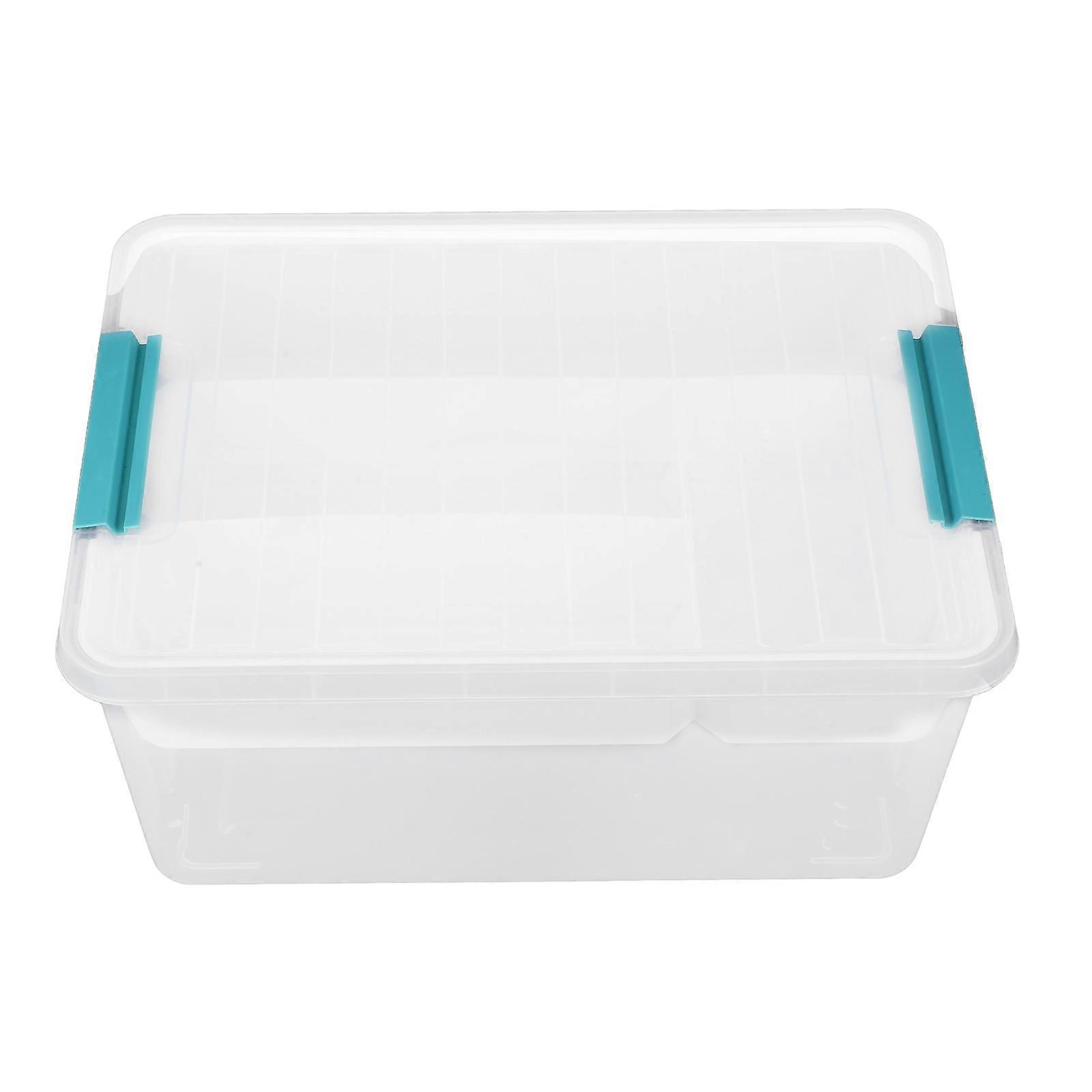 Multi-Function Storage Case For Building Blocks Home Organization Large Capacity Transparent Rectangular 1Set