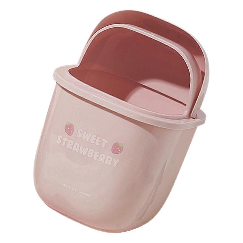 Adorable Trash Can Compact Mini Garbage Bin For Home Use 24.00X16.30X6.30CM Simple Organization 2Pcs
