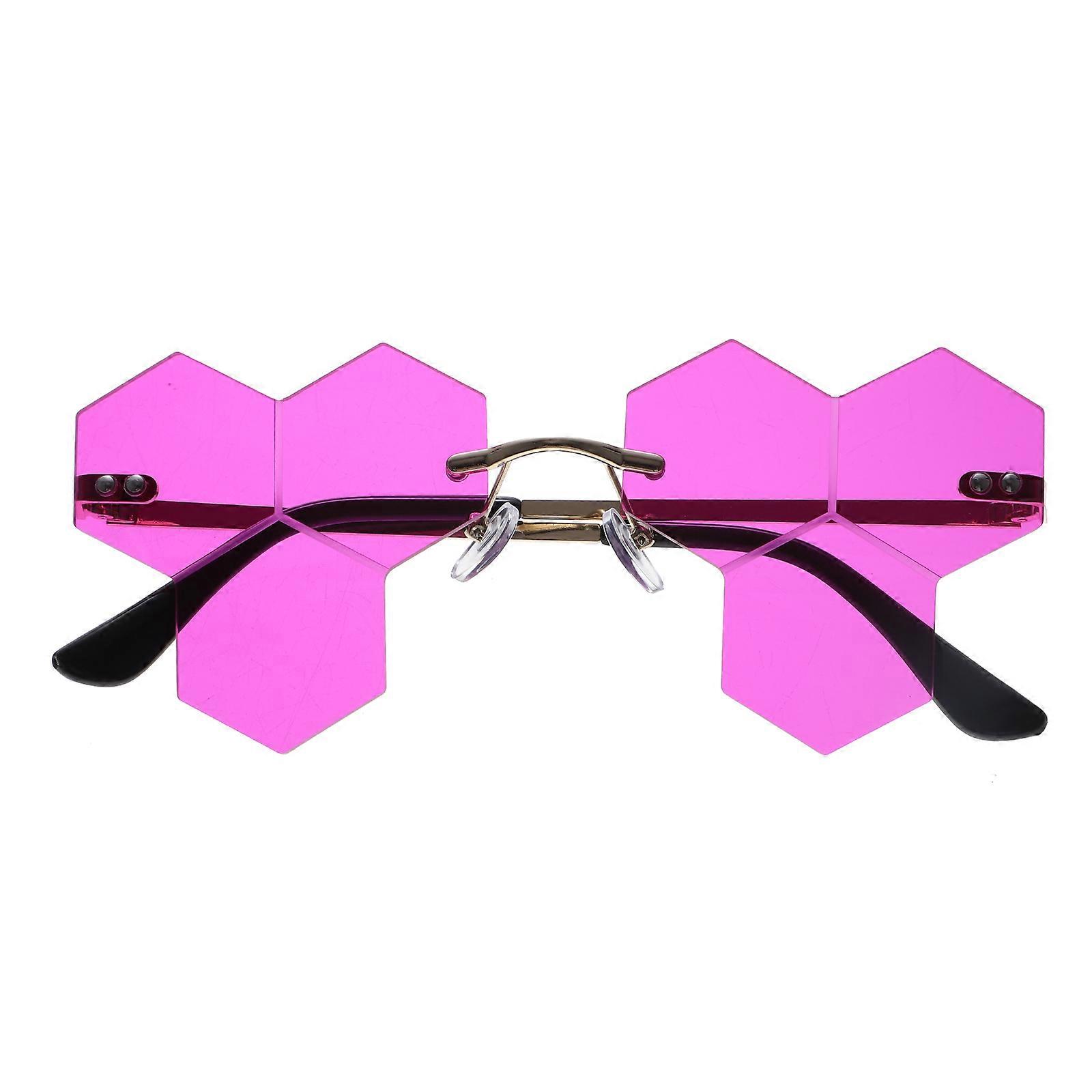 Party Eyewear Fashion Eyeglasses for Home Use 3Pairs Violet Color