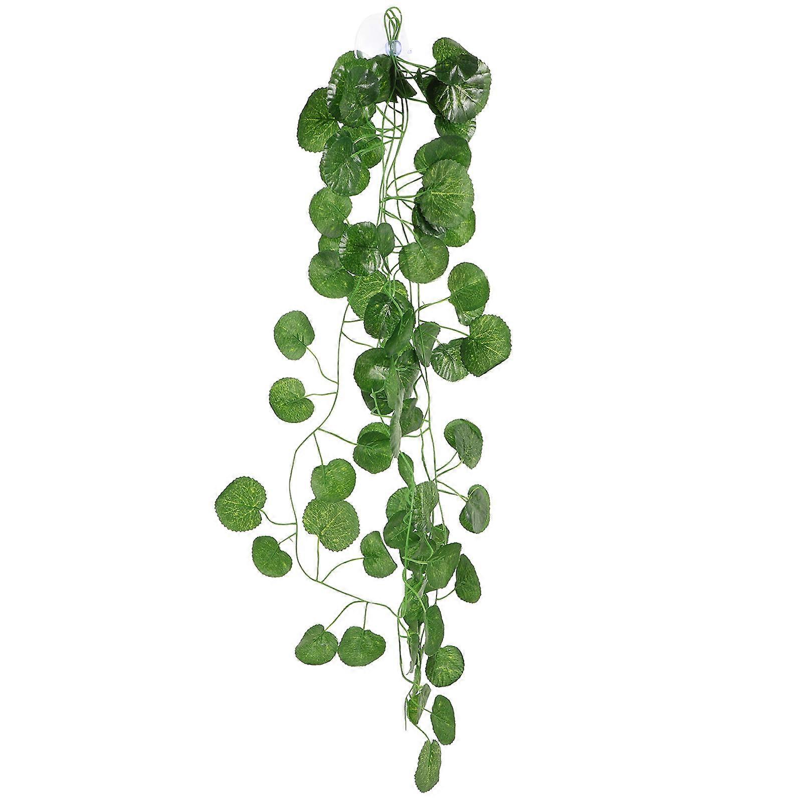 Simulation Design Reptile Tank Accessory Faux Plant Decoration For Pet Owners Upgrading Natural Environment 1Pack