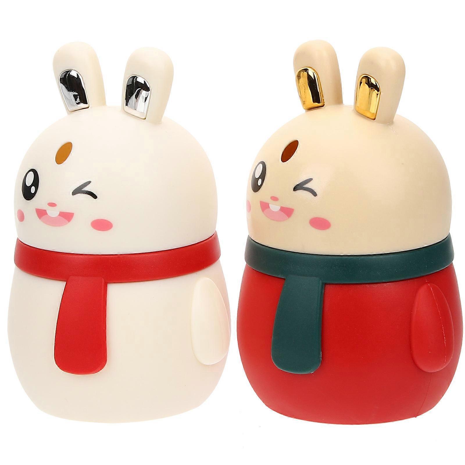 Rabbit Shape Toothpick Jar for Storage Use 10Pcs Assorted Color