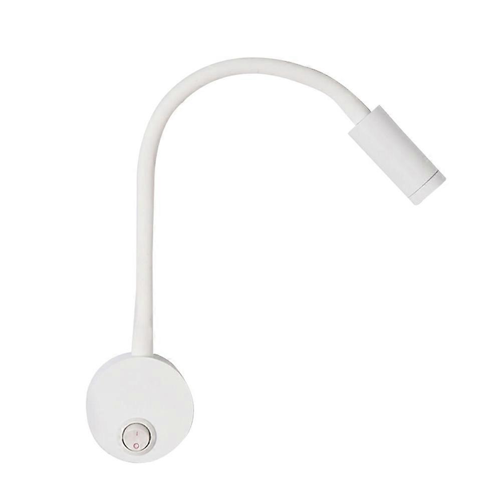 LED Bedside Reading Light with 3W Flexible Gooseneck Wall Lamp
