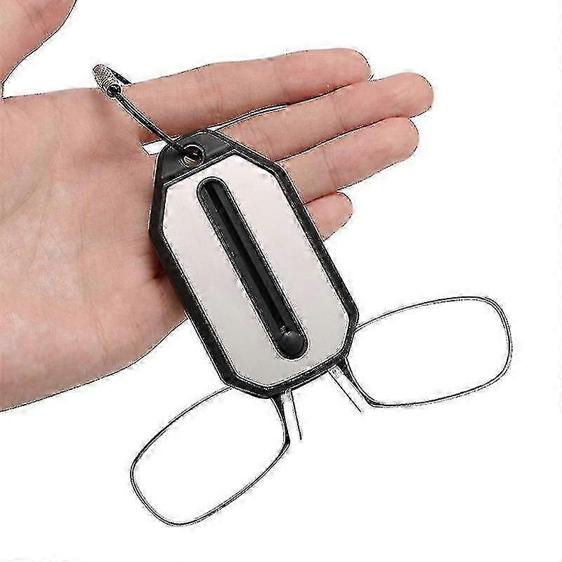 Thinoptics Style Mini Reading Glasses with Keychain Case & Nose Clip