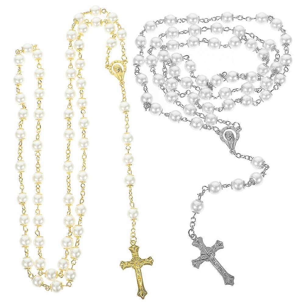 Graceful Cross Necklaces For Women Birthday Graduation Ceremony 59.00X2.20X0.80CM Assorted Color 4Pcs