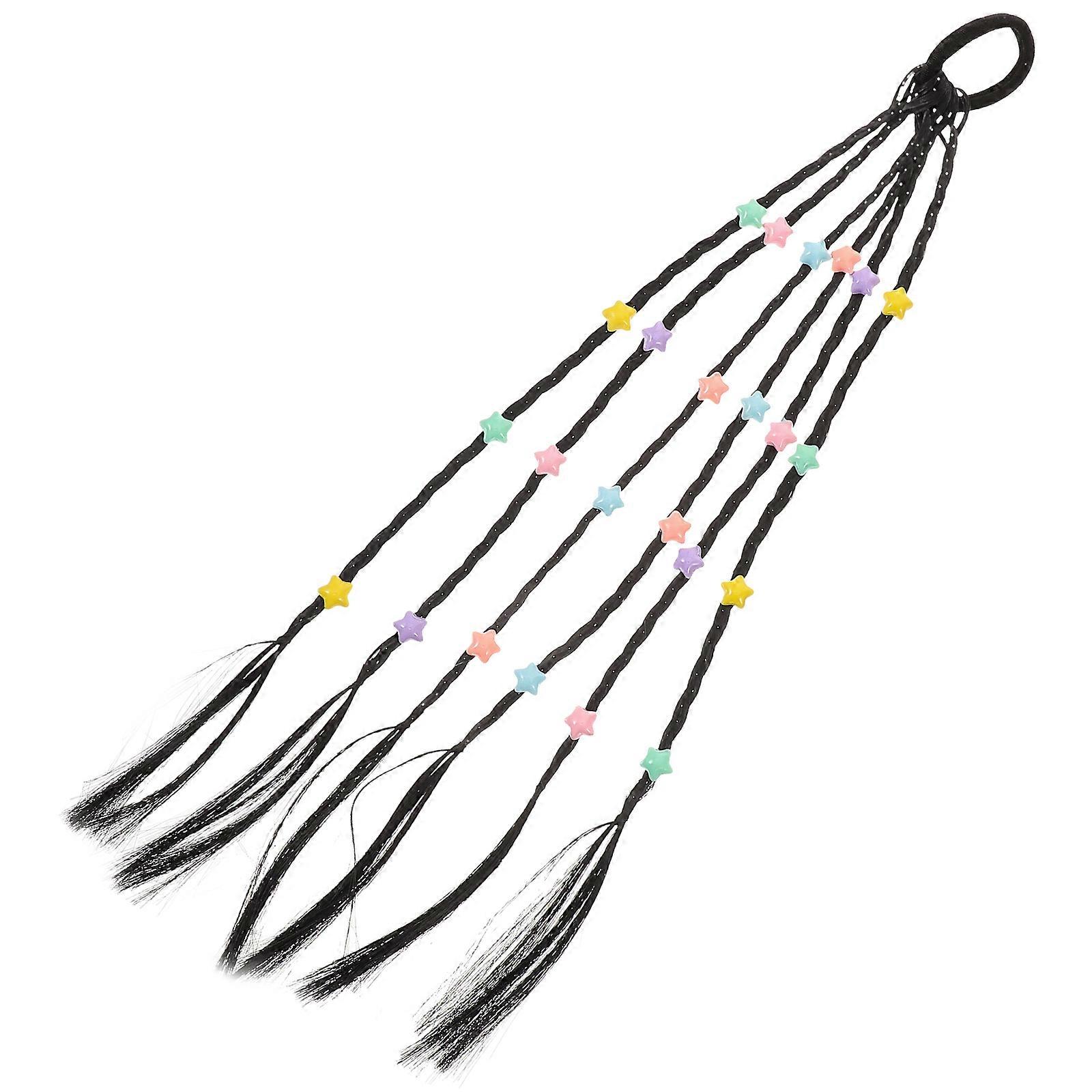 Braided Ponytail Wig for Decoration Girls Braid Extensions