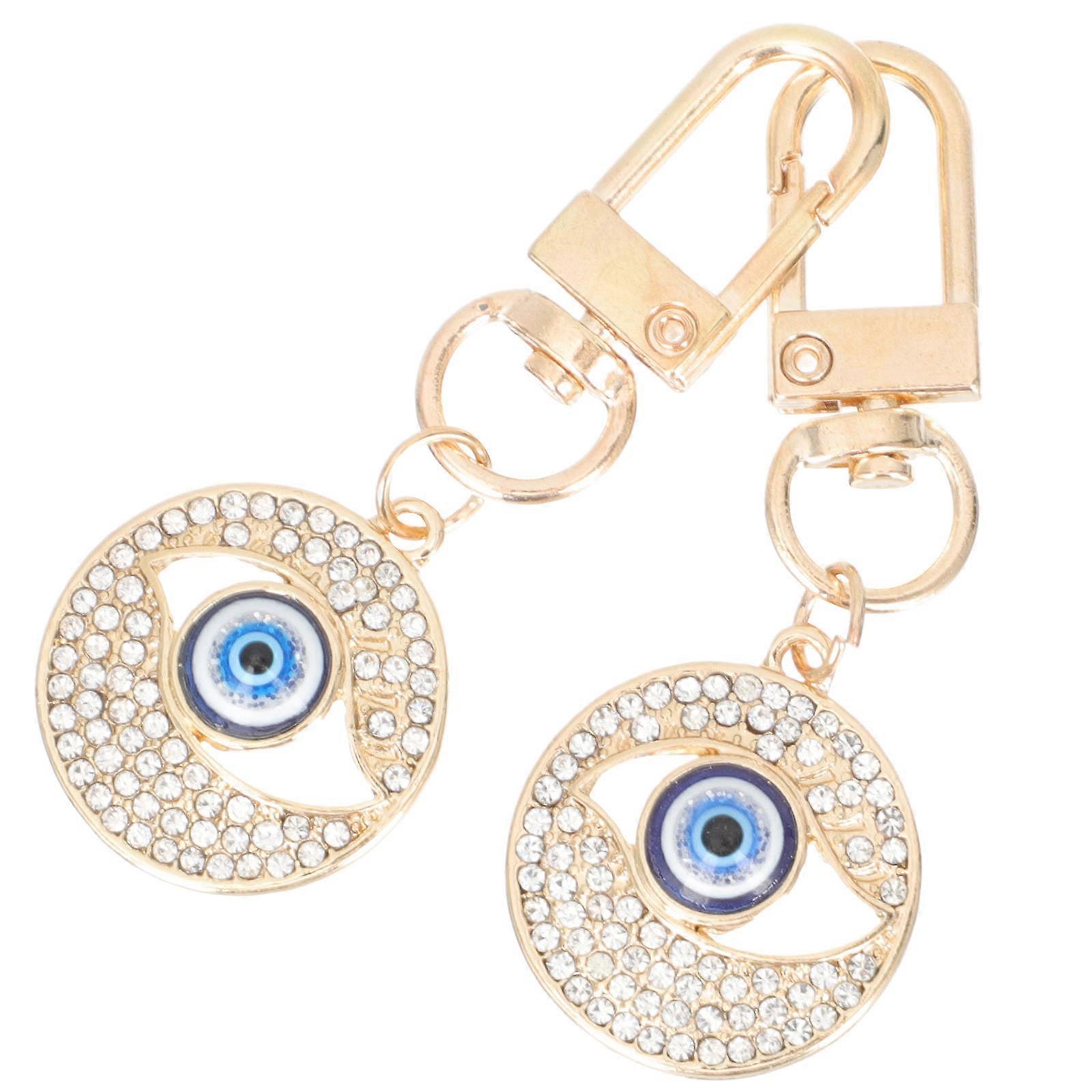 Evil Eye Keychain Decorative Blue Eye Keychains for Bag Use 4Pcs