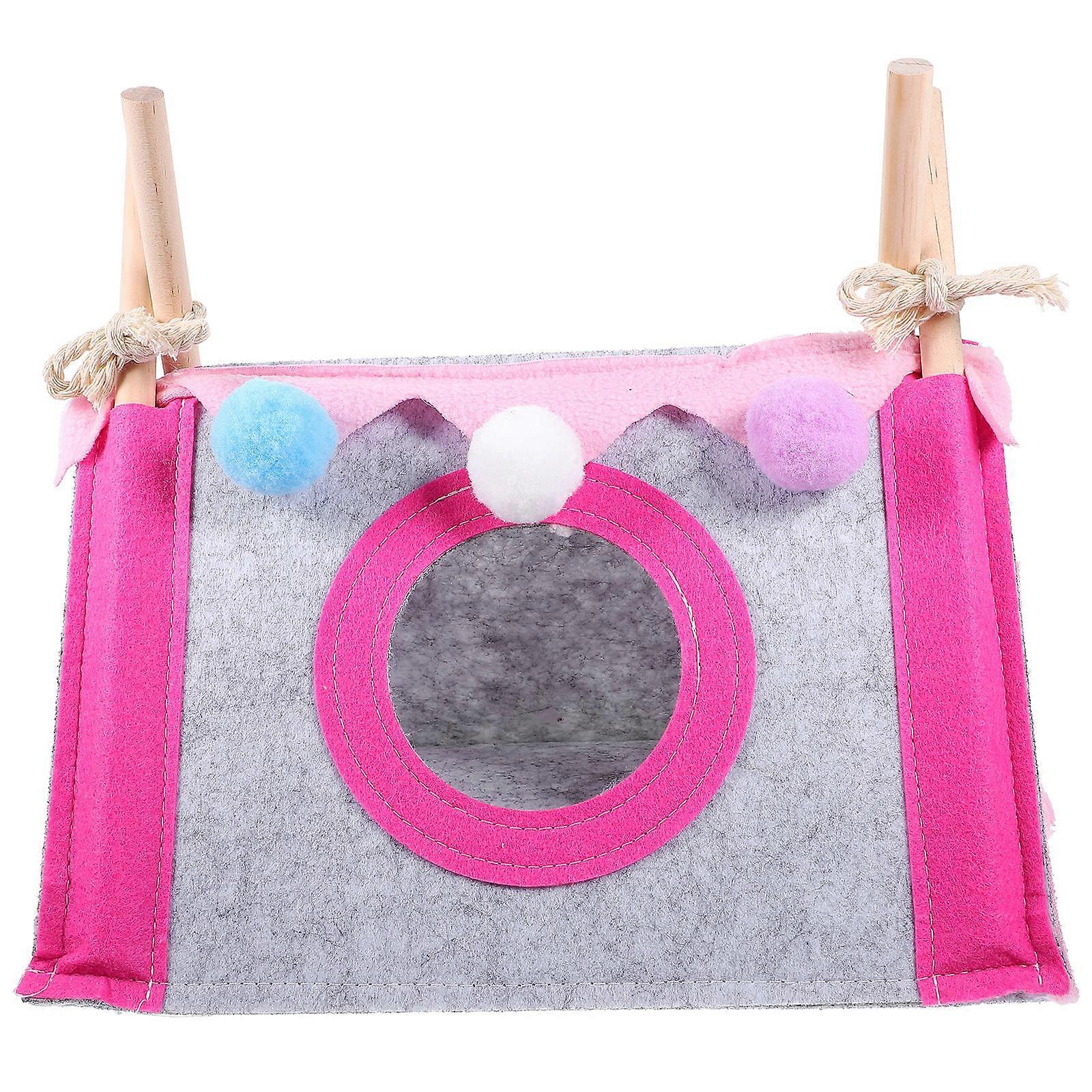 Guinea Pig House Triangular Shelter for 2Pcs Small Animals