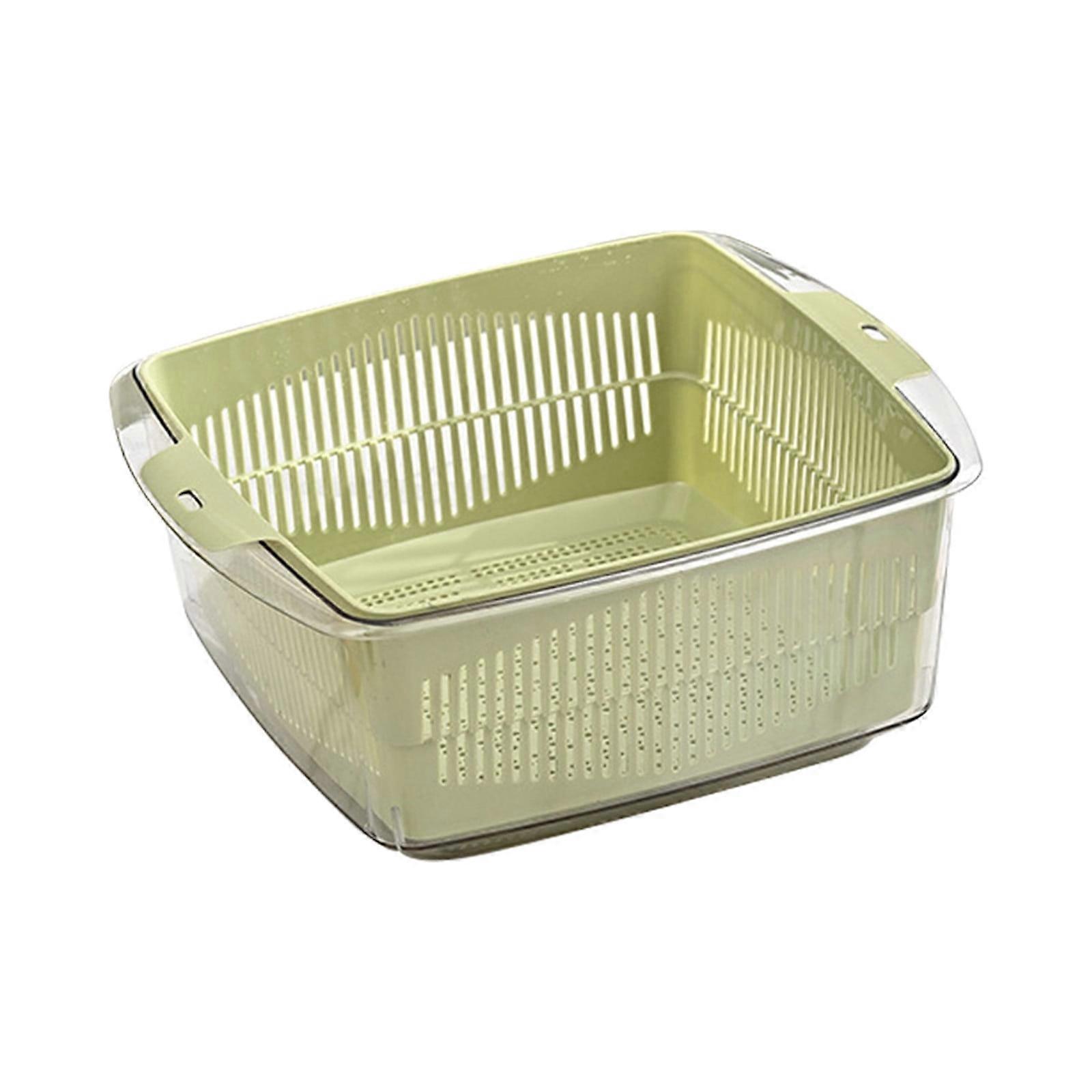 Vegetable Basket Strainer & Soaking Bowl, Fruit Washing Basket, Multi-Function Kitchen Drainage Colander