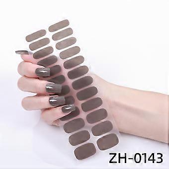 22 stücke von zwiebel pulver nagel aufkleber nagel aufkleber Japanischen stil kleine frische nagel aufkleber volle aufkleber 24 finger ZH-0143 bare stücke + nagel