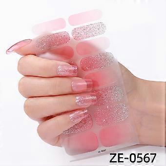 16 Pcs 3D Onion Powder Gold Hot Stamping Adhesive Nail Stickers for Nail Art, Unique Design, Personal Use or Gift