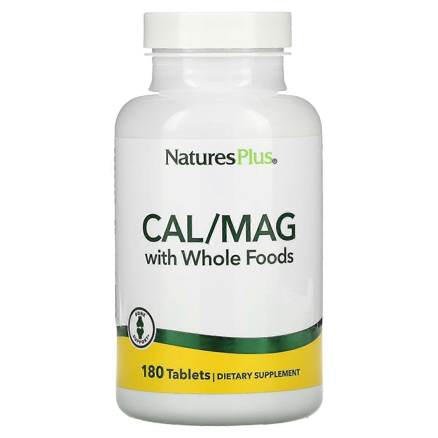 NaturesPlus, Cal/Mag with Whole Foods, 180 Tablets