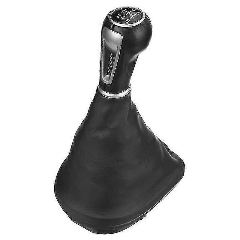6 Speed Car Leather Shift Knob Frame Lever Dust Boot Cover For Ii/toledo Iii Xl