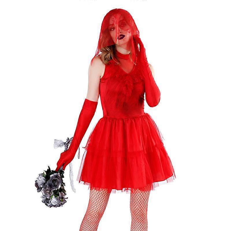 Horror underworld ghost doll ghost bride COS stage costume Easter performance role play