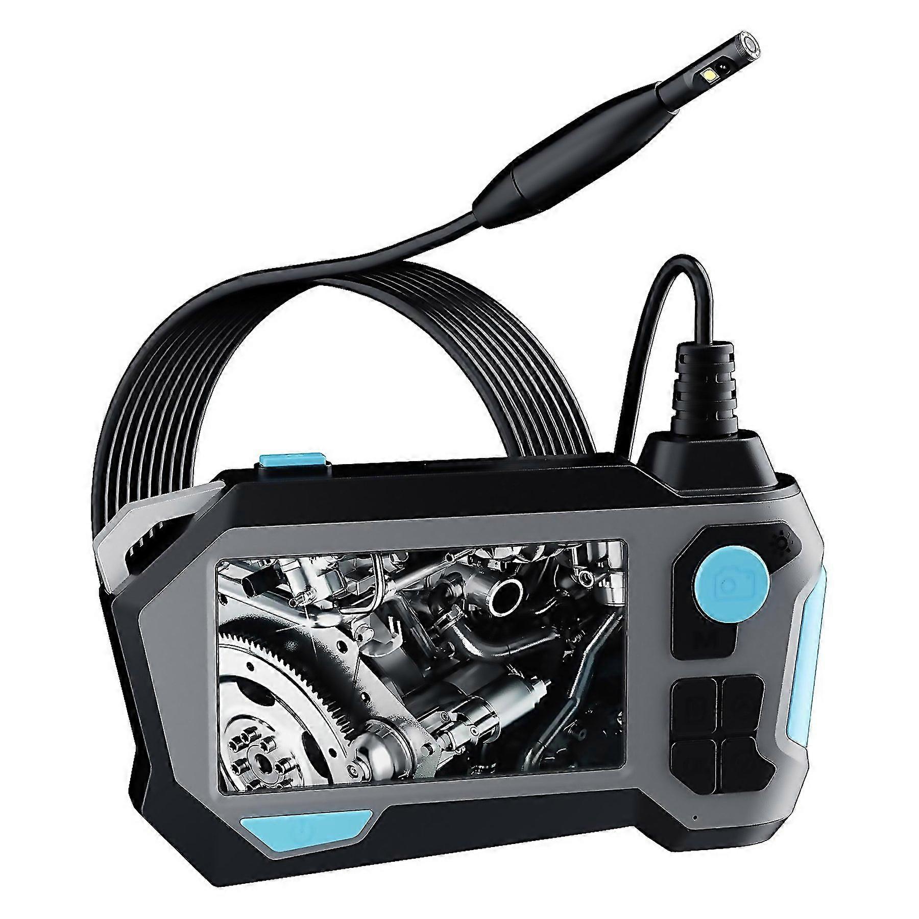 For P120 Rotatable 8mm Dual Lenses Industrial Endoscope With Screen 16mm Tail Pipe Diameter 5m