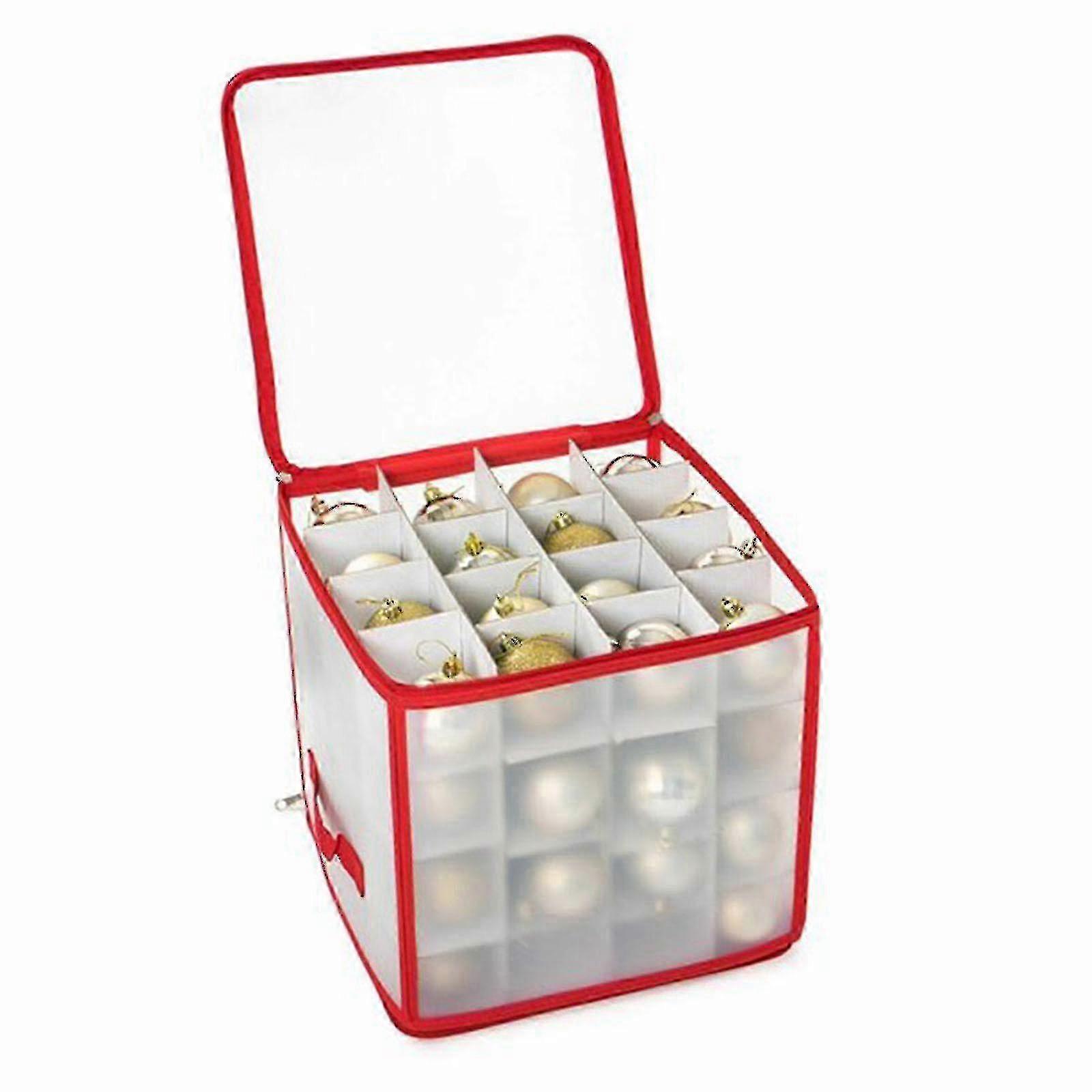 Christmas Decoration Storage Box, Organiser Bag With Handles, Store Up To 64