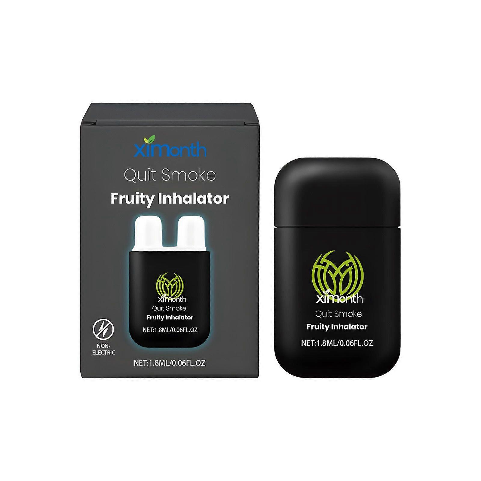 Ximonth Smoking Cessation Suppressant Inhaler Vitality Energizing Essential Oil Inhaler Cooling Oil Double Hole Inhaler Aids Smoking Cessation Portabl