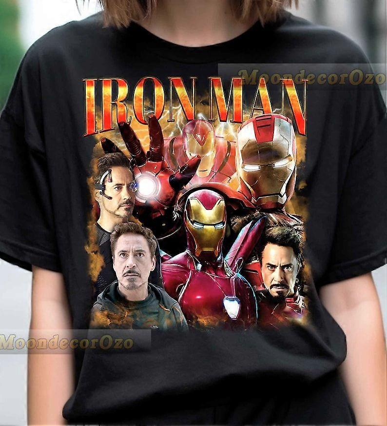 Limited Vintage Iron Man Tshirt, Iron Man Hoodie, Iron Man Sweatshirt, Iron Man Rock Style Bootleg Teejcdijcishj177