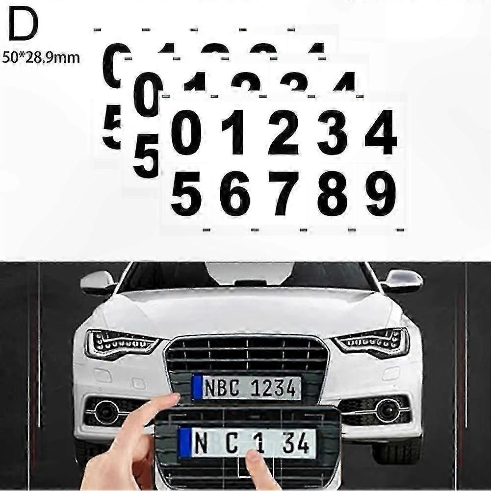 Digital License Plate Sticker, Invisible Design, 3-Pack, 2025 Model