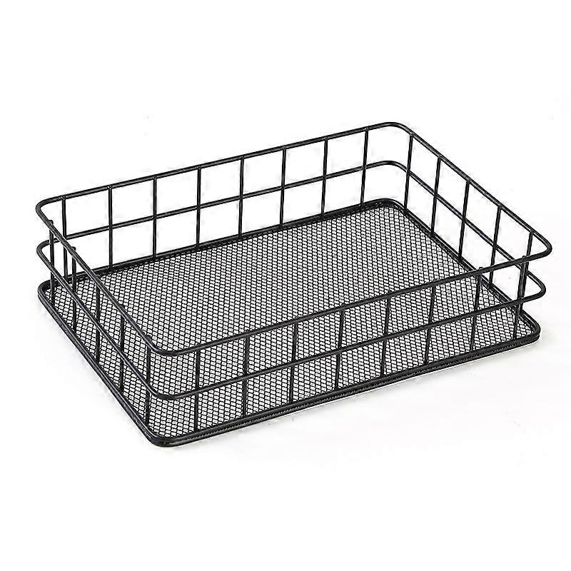 Nordic Style Desktop Storage Basket Metal Multi Functional Organizer With