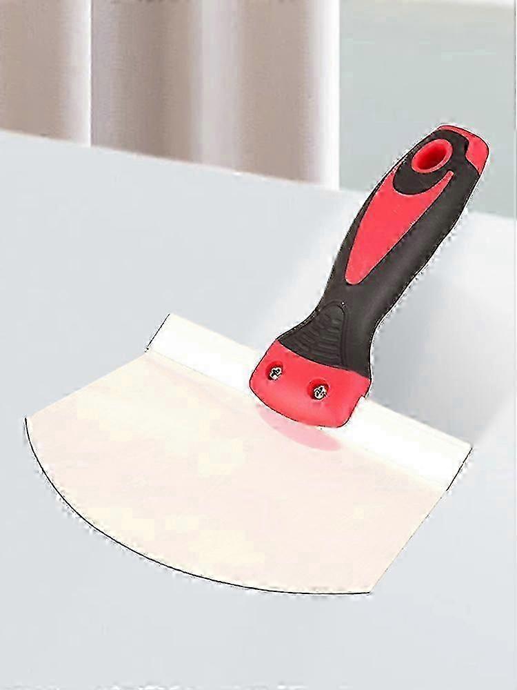 2023 New Stainless Steel Putty Knife With Arc Design, Multi-functional Scraper For Oil And Grout, Ergonomic Handle