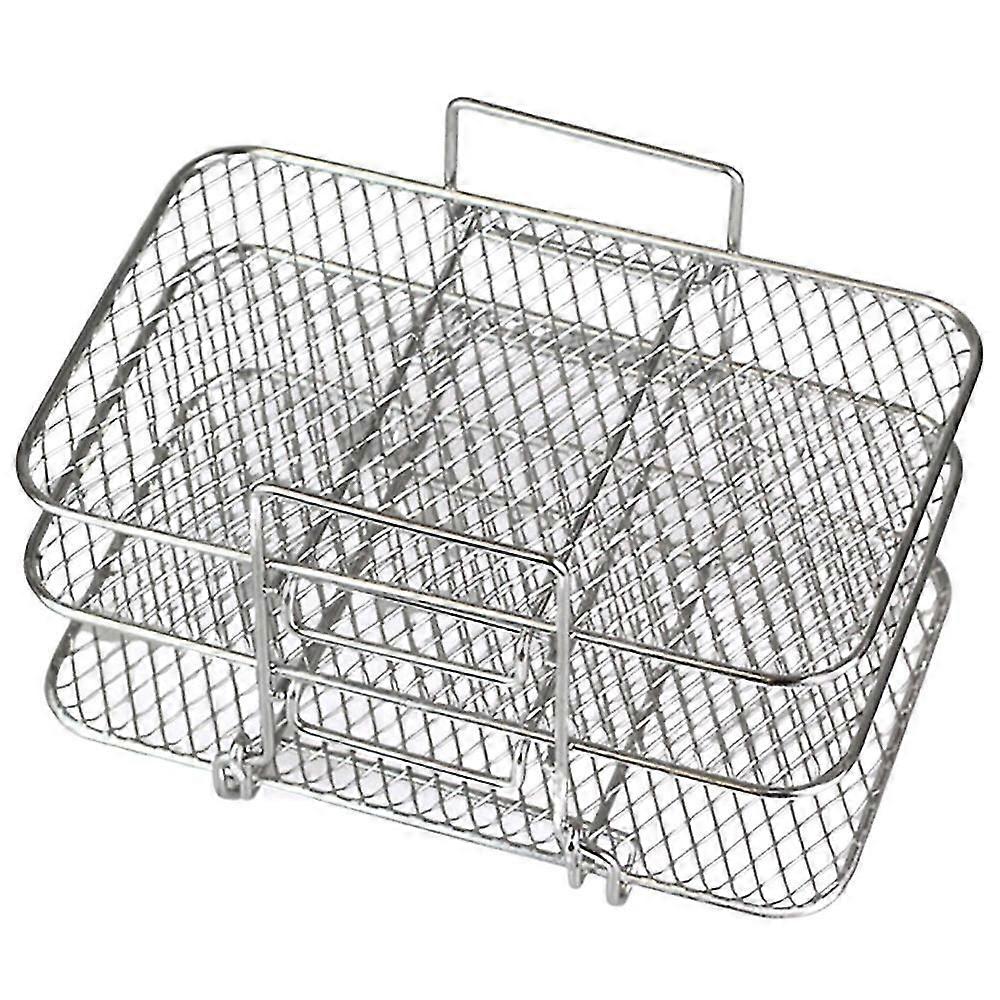 Fryer Rack for Ninja Dual Fryer 304 Stainless Steel Multi-Layer Dehydrator Rack Toast Rack Fryer A