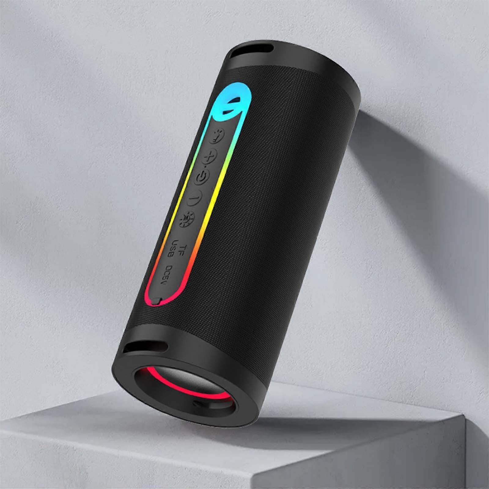 Jacenvly New Portable Bluetooth Speaker Clearance Portable Bluetooth Speaker Outdoor Rmg Light Subwoofer Red