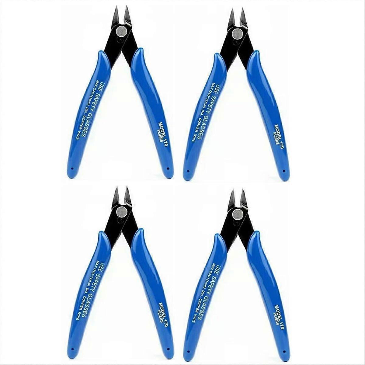 Side Cutting Pliers 5 Inch Side Cutter Clippers Multifunction High Leverage Diagonal Pliers with Ergonomic Handle
