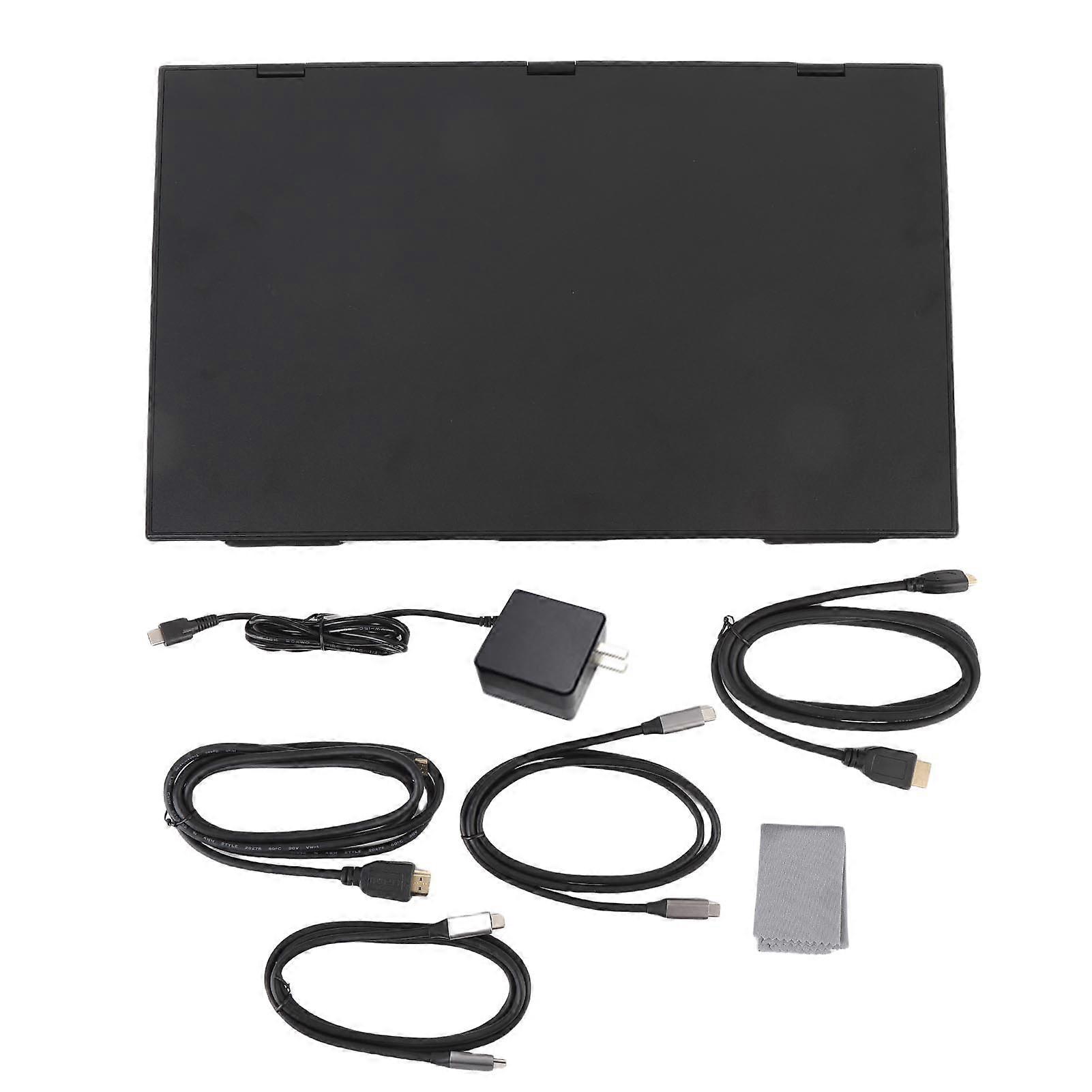 18.5 Inch Double Screen Extender 1080P Portable Laptop Display with Type C Cable