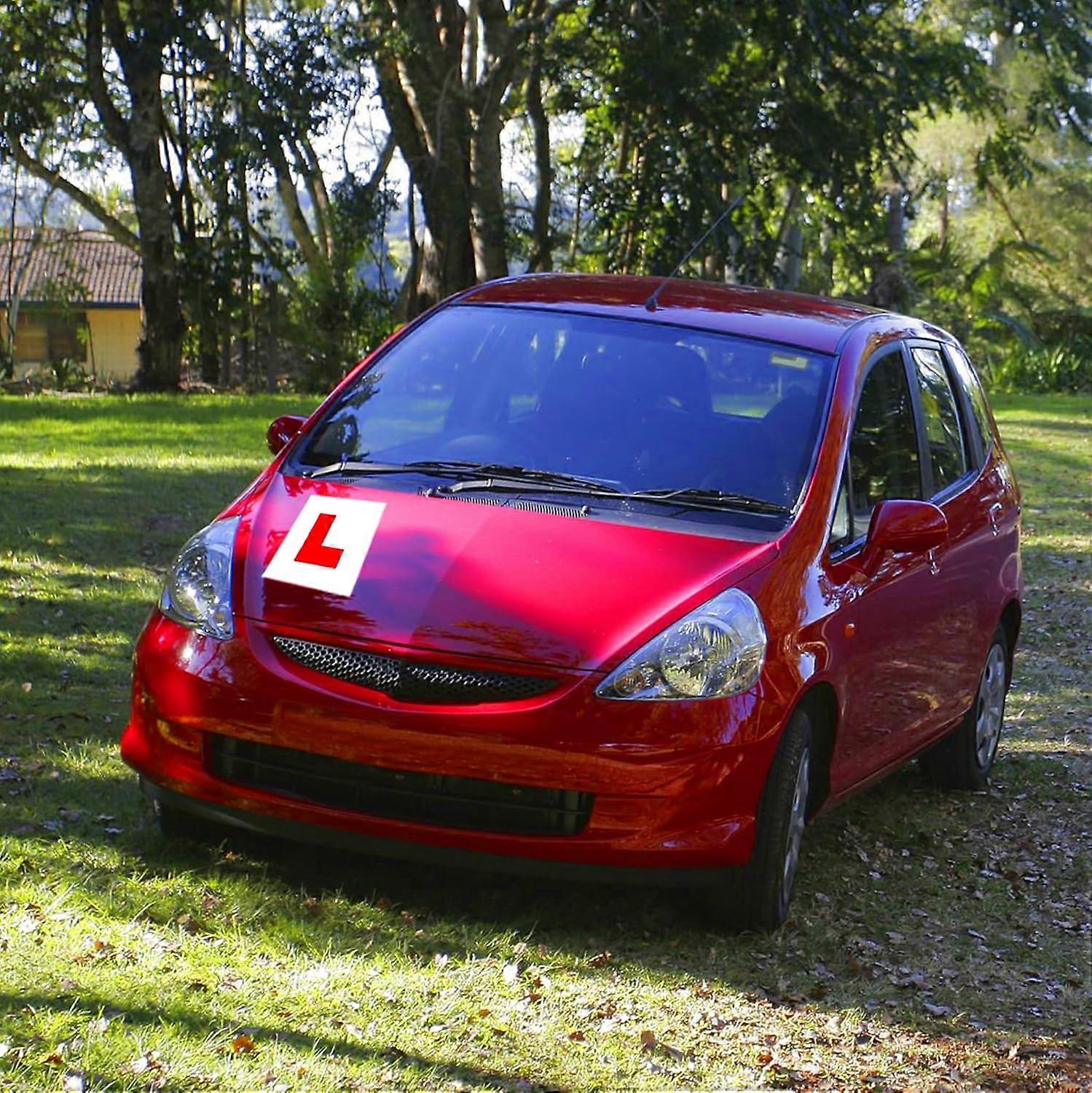Magnetic L Plates for Learner Drivers Set Of 2 Provisional Driving Test Signs For Car Roof And Bonnet Twin Pack Durable