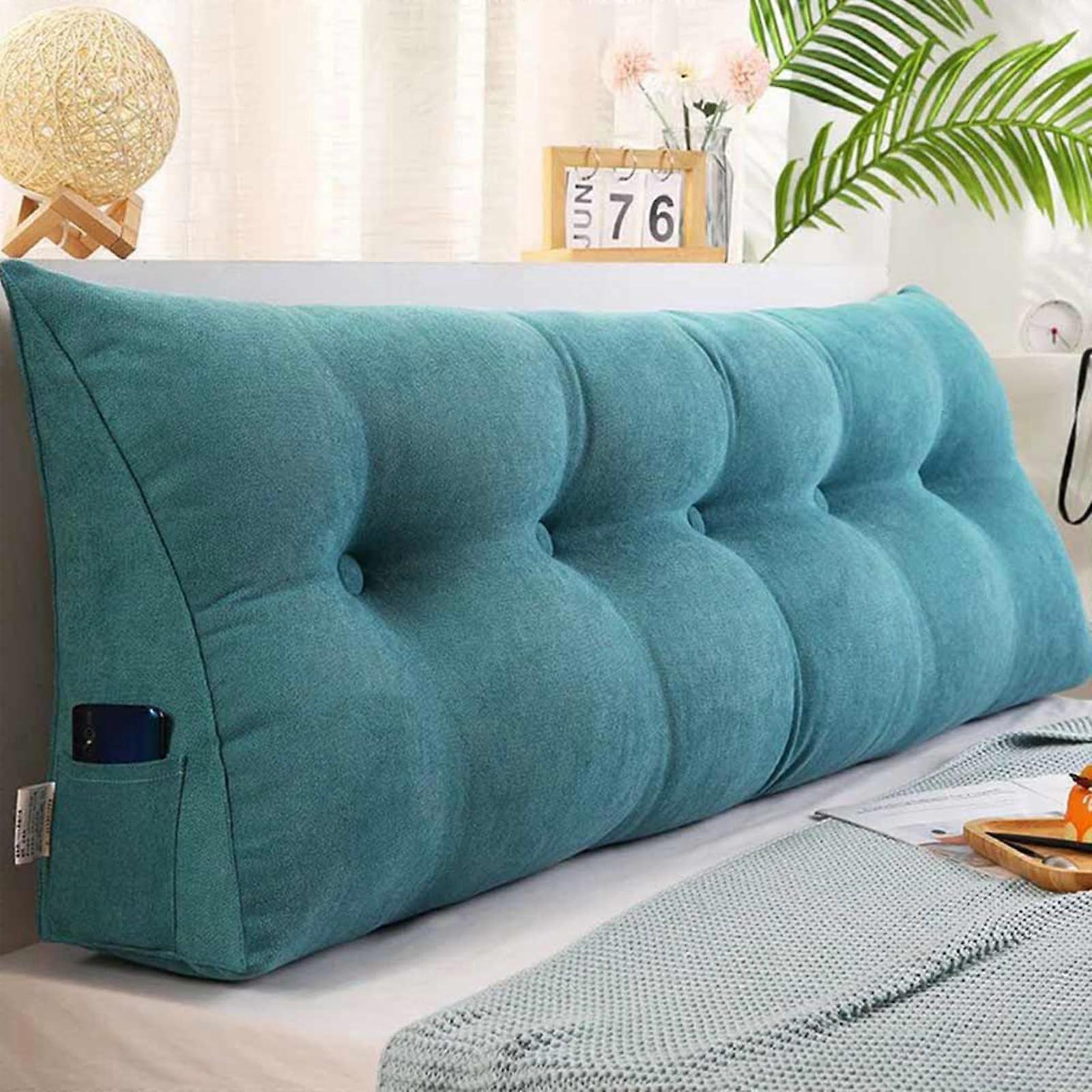 Headboard Pillow Wedge For Single And Double Beds 200cm King Size Double Gap Filler Bed Backrest Cover Trian