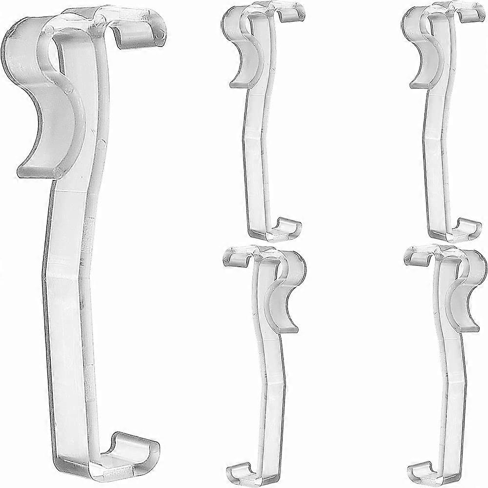 Valance Clips 6Pack 2.5Inch Clear Plastic Hidden Clips For Horizontal Window Blinds Valance Retainer Holder